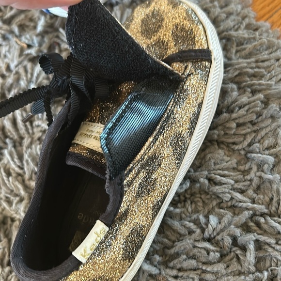 KATE SPADE x KEDS KICKSTART GLITTER LEOPARD TODDLER SNEAKERS Size 7 - Picture 6 of 8